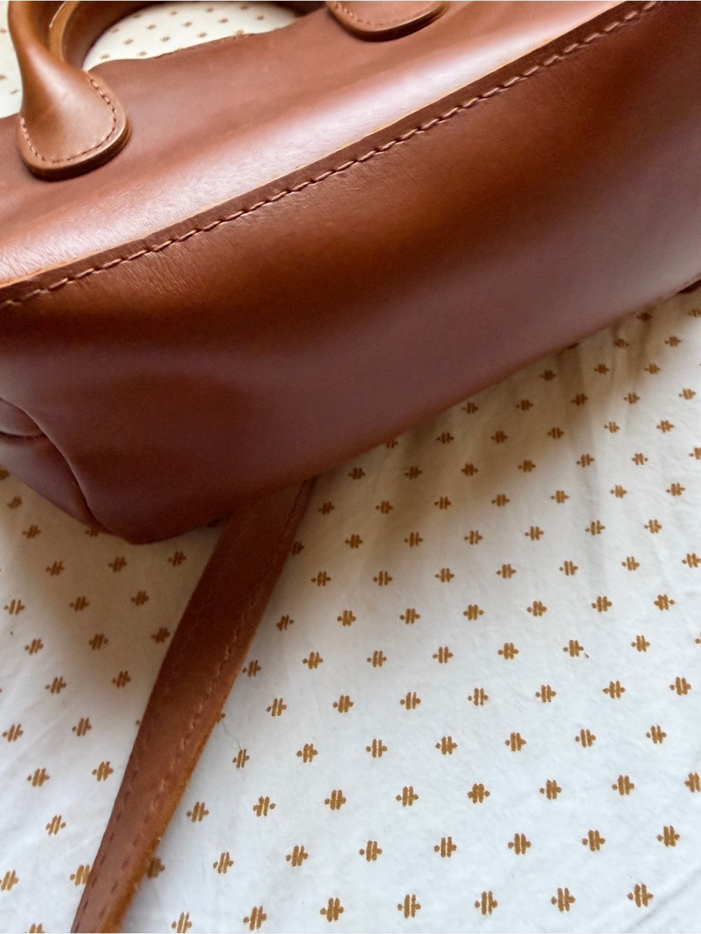Portland Leather Goods Tote Crossbody Brown Mini - Picture 4 of 6